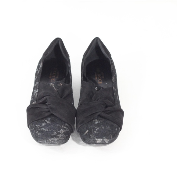 Sesto Meucci Ballet Flats Women sz 9 Black Slip on made in Italy Designer Shoes - Picture 4 of 9